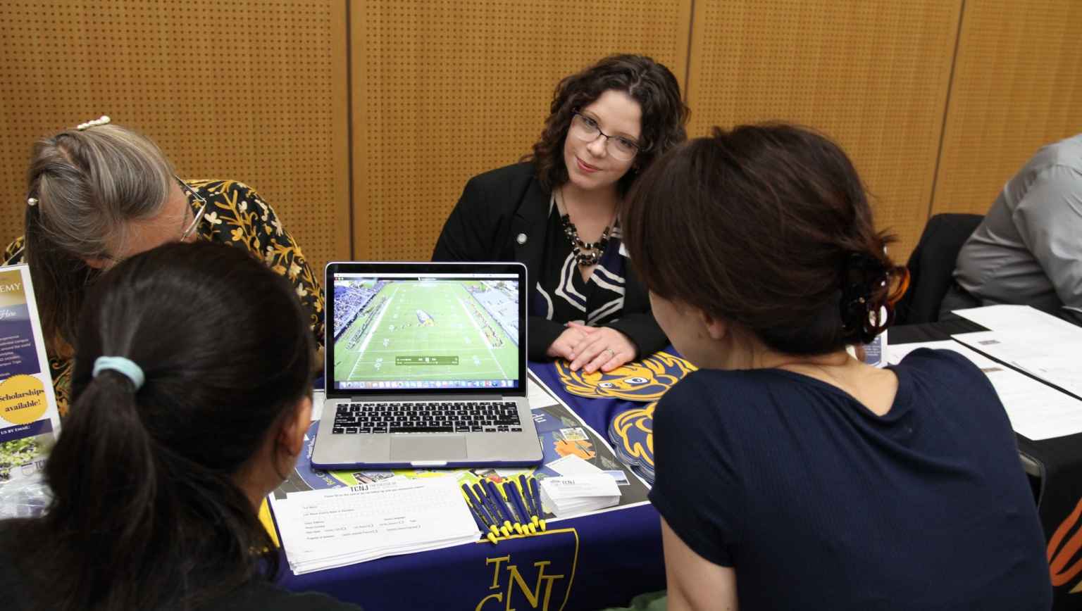 college fair booth