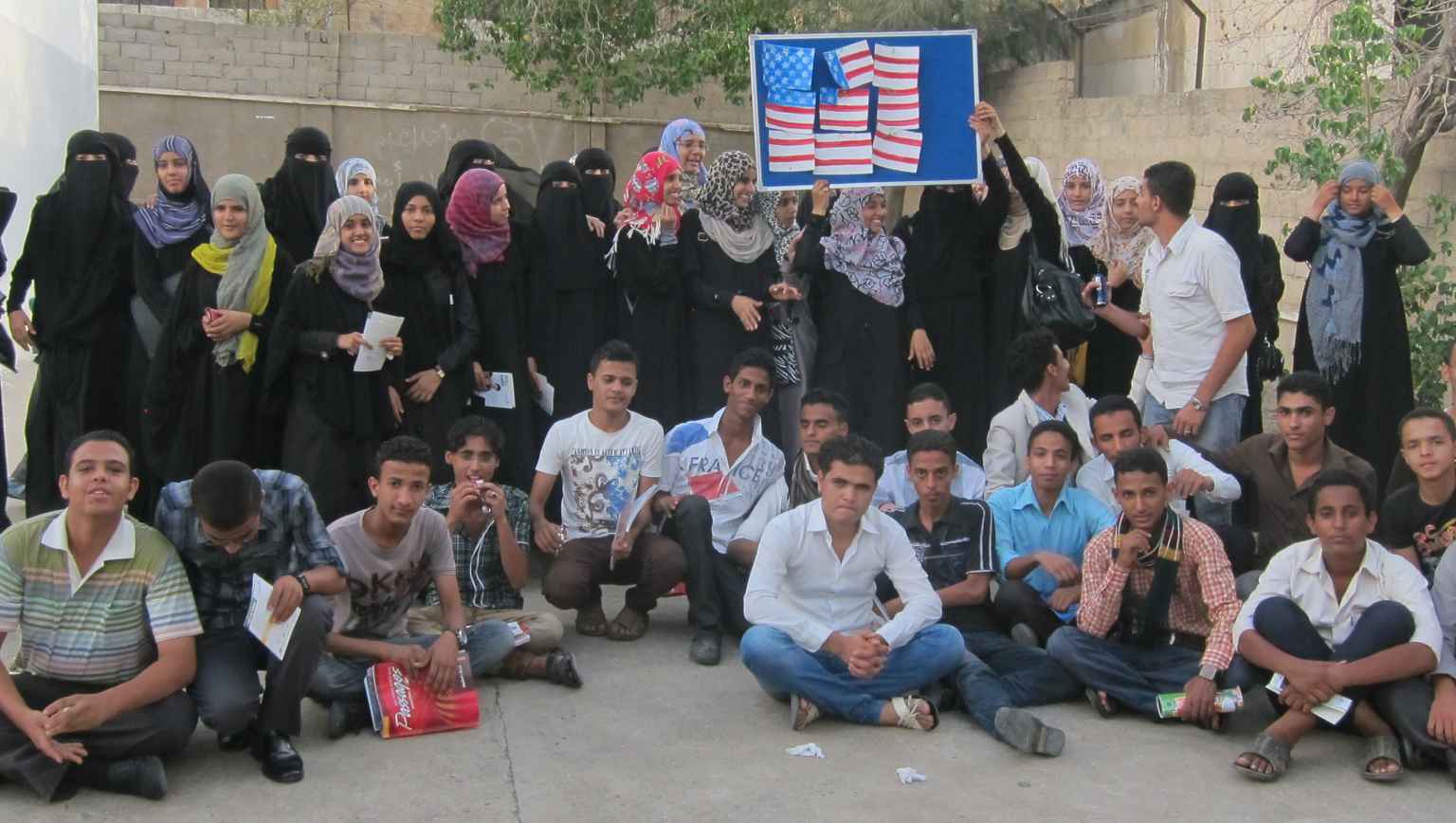 International students participating in EducationUSA Aden