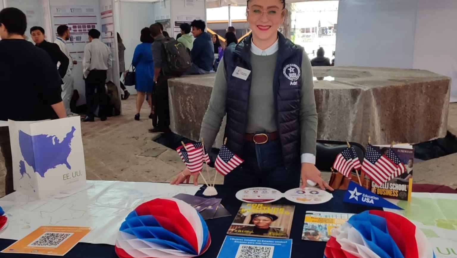 EducationUSA Morelia's center attending an outreach event 