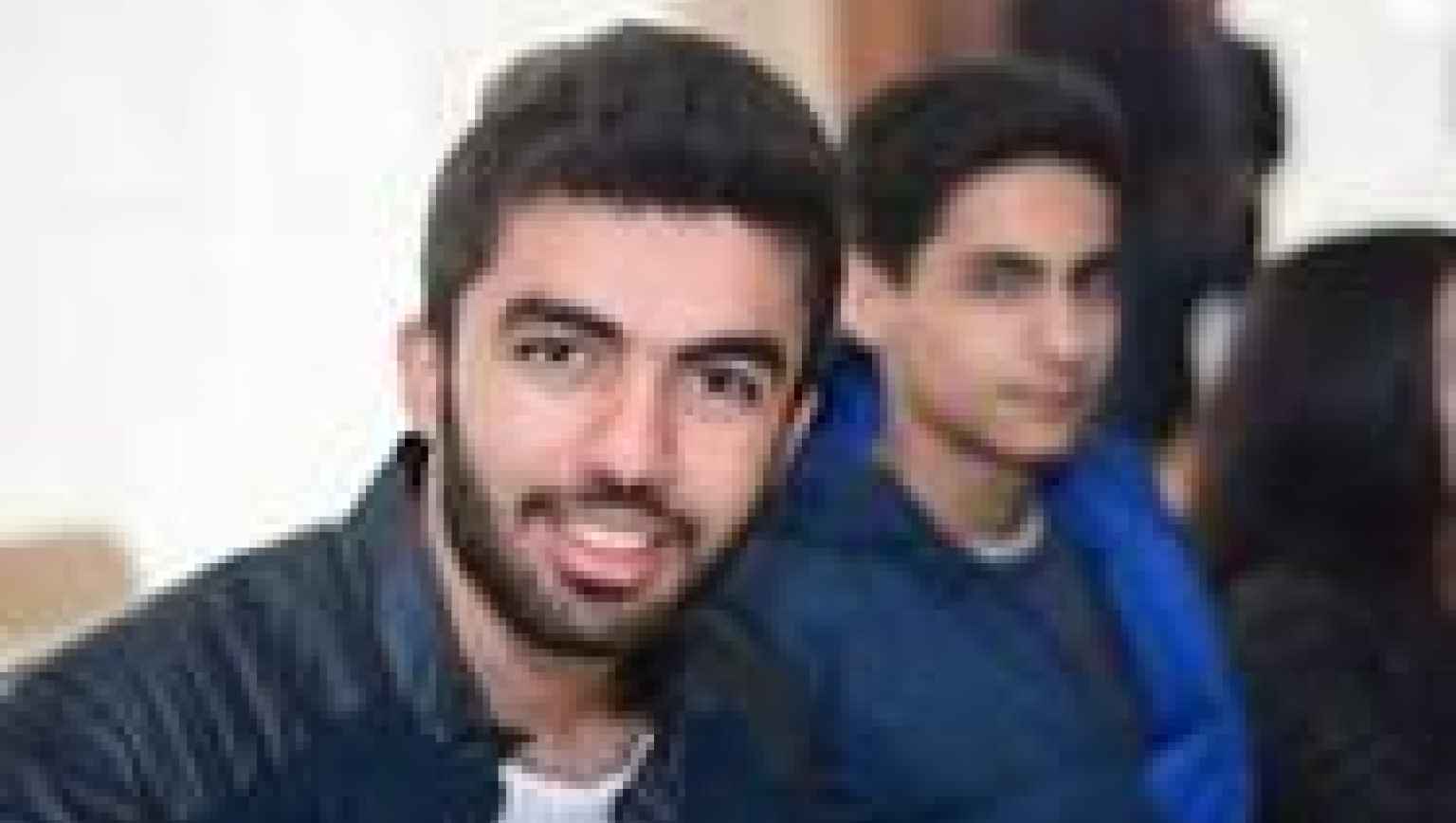 Iraqi students at orientation for international students in the US