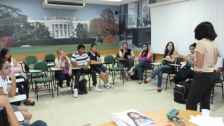 International students group session at Host Institution at ICBEU - Manaus