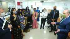 The US Consul General, Joel Reifman during the inauguration of the `Education USA`center at the Y- Axis Foundation in Hyderabad on March 5th,interacting with the advisers